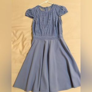 blue lace dress